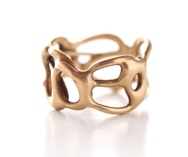 Giveaway: Enter to Win this Bronze Lace Ring from Chikahisa Studio